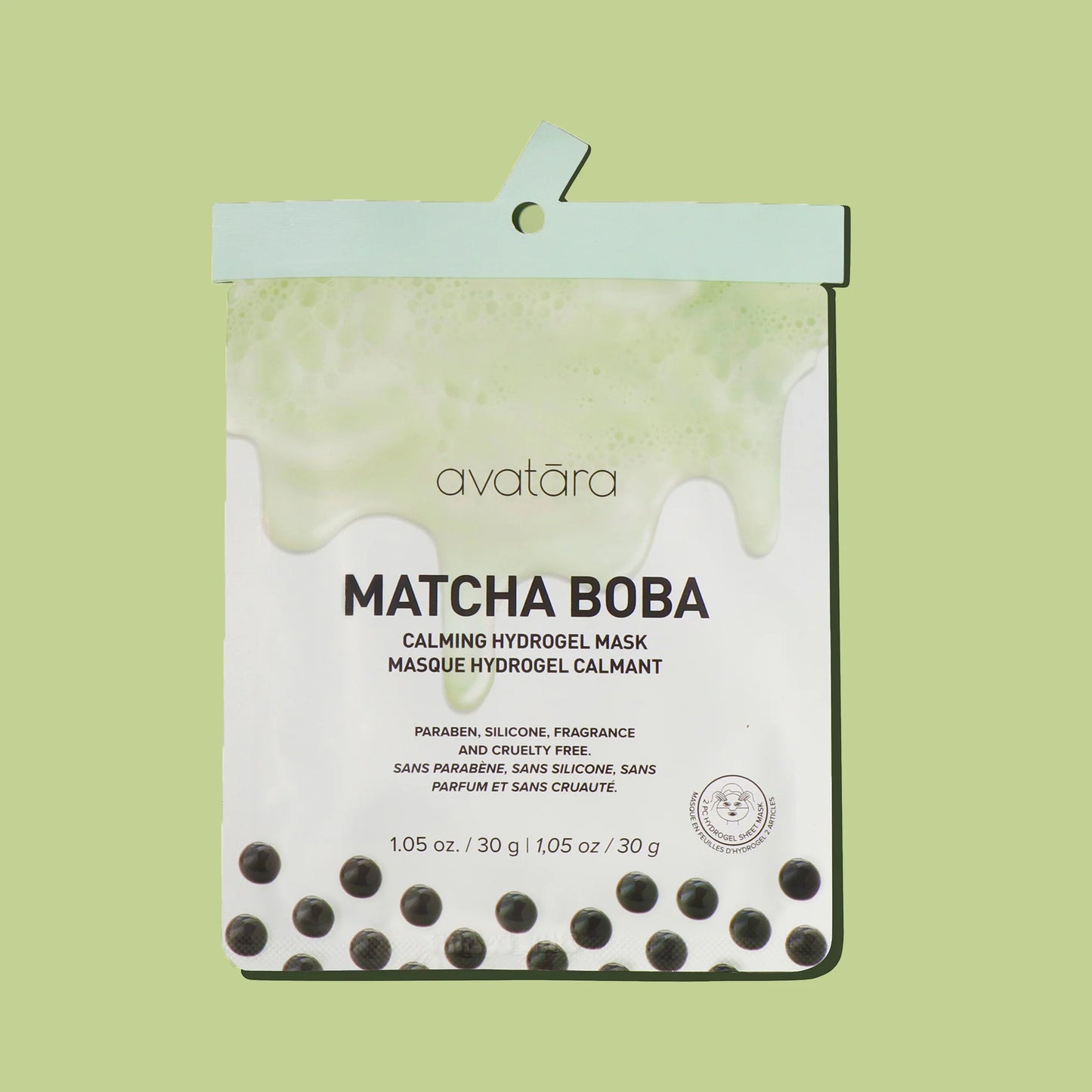 Matcha Boba Calming Hydrogel Mask