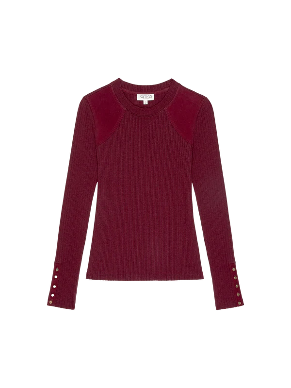 Maxine Long Sleeve in Port