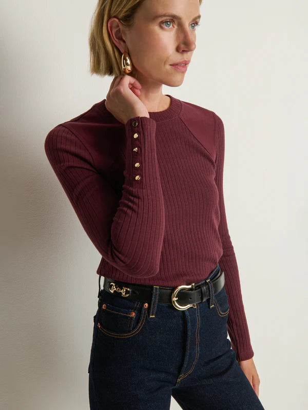 Maxine Long Sleeve in Port
