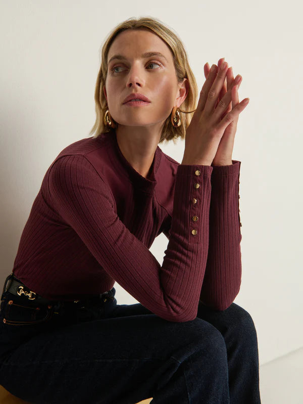 Maxine Long Sleeve in Port
