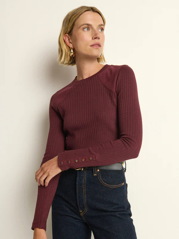 Maxine Long Sleeve in Port