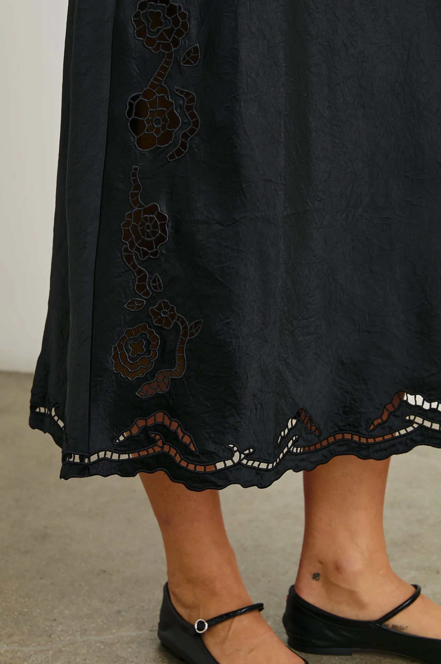 McKenna Dress  - Black Eyelet