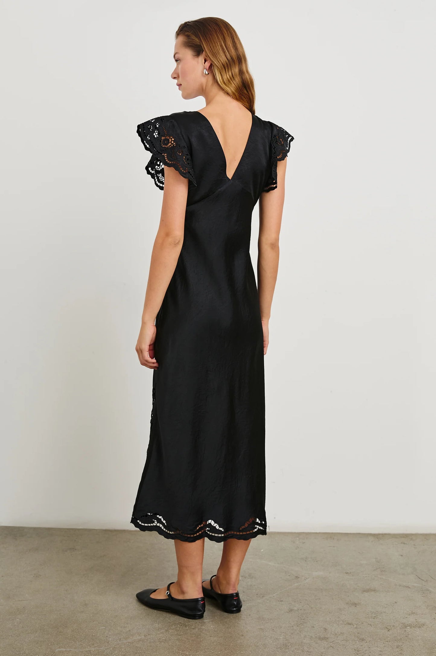 McKenna Dress  - Black Eyelet