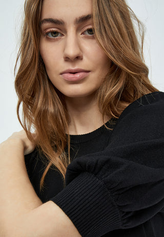 MSLiva Knit Tee in Black