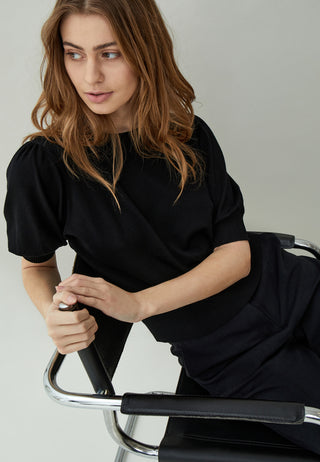 MSLiva Knit Tee in Black