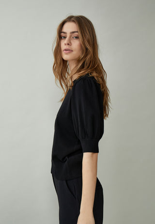 MSLiva Knit Tee in Black