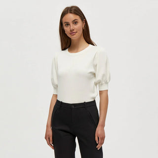 MSLiva Knit Tee - Broken White