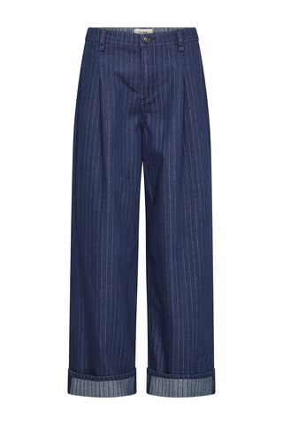 MMSERIT STRIPE PANT DARK BLUE
