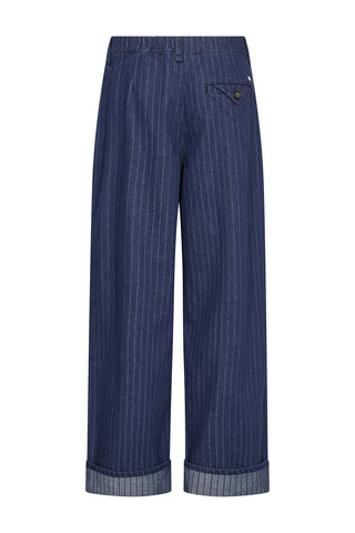 MMSERIT STRIPE PANT DARK BLUE