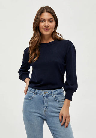MSMERSIN KNIT PULLOVER - NAVY