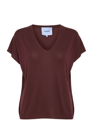 MSPeyton Batsleeve Knit T-Shirt in Andorra Red