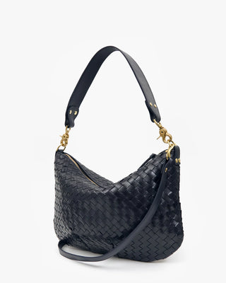 Moyen Messenger - Medium Woven Diagonal in Twilight