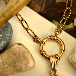 Allerton Floral Cold Porcelain Charm Necklace in Lima Huli