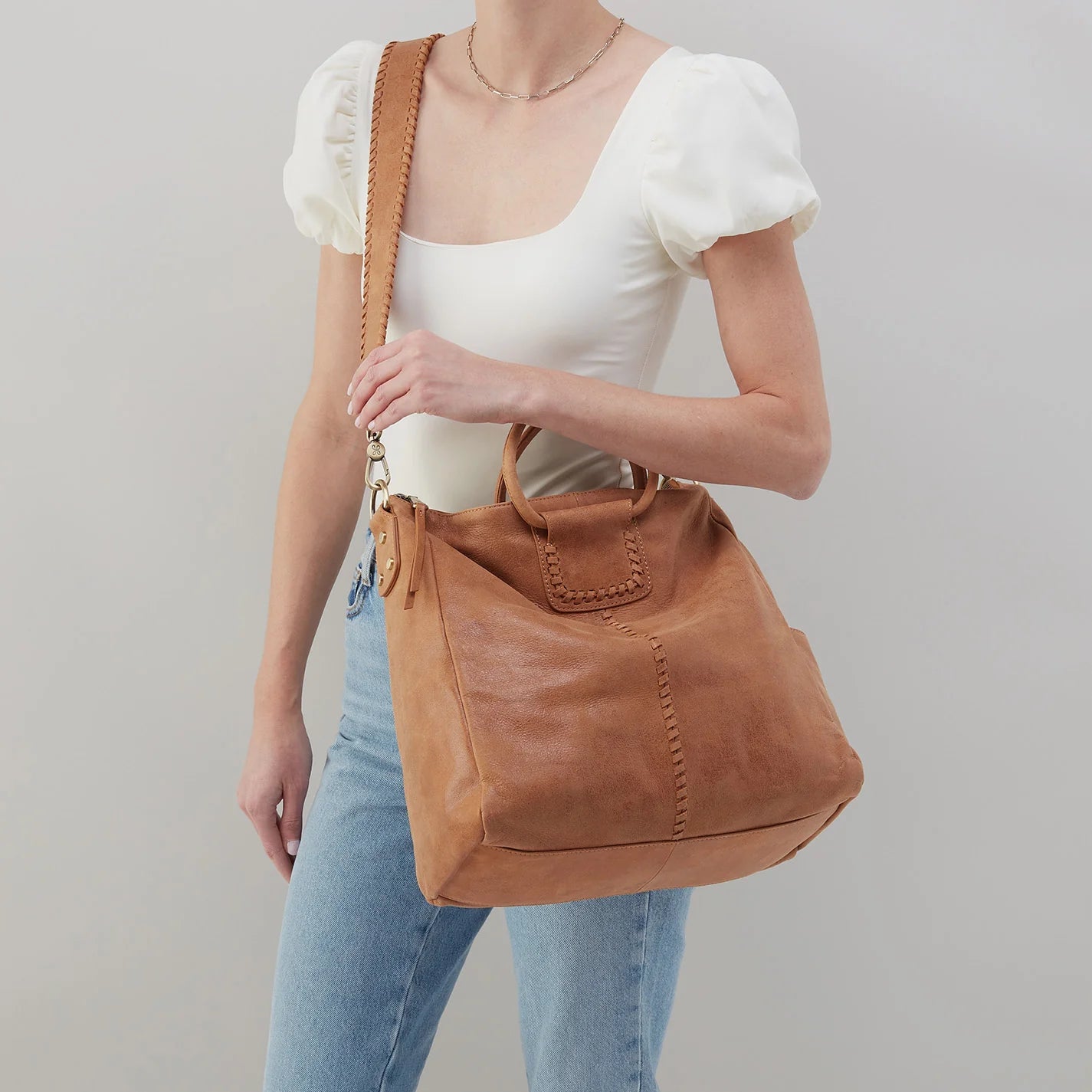 Sheila Large Satchel - WHISKY