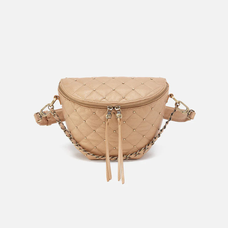 Miri BELT BAG - Pebbled Metallic Gold