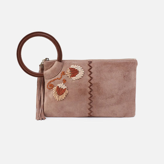 SHEILA CLUTCH BUFFED LEATHER