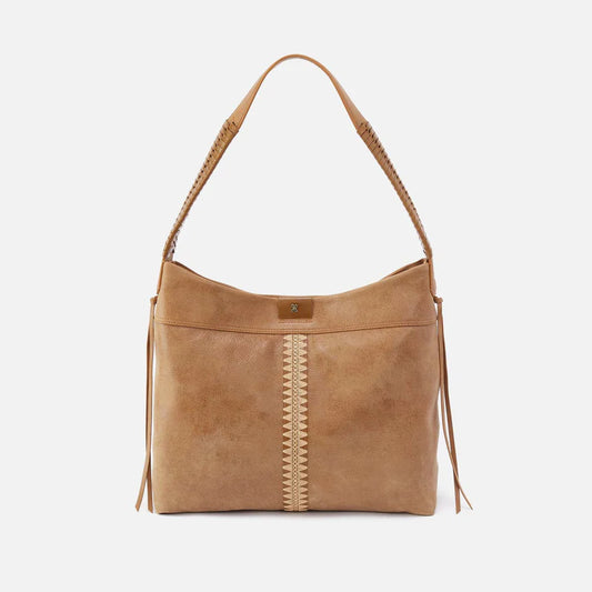 Romy Hobo in Buffed Leather - Whiskey