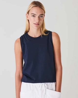 Iconic Boyfriend Fit Tank - Midnight