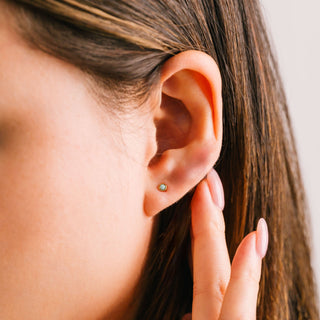 Opal Mini Stud Earrings (More Colours)