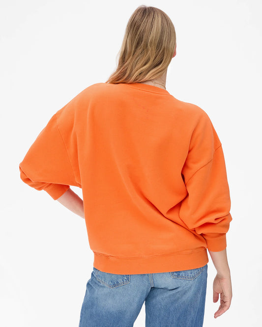 Oversized Sweatshirt - Zucca w/ Tonal Flocked Beaucoup Cool