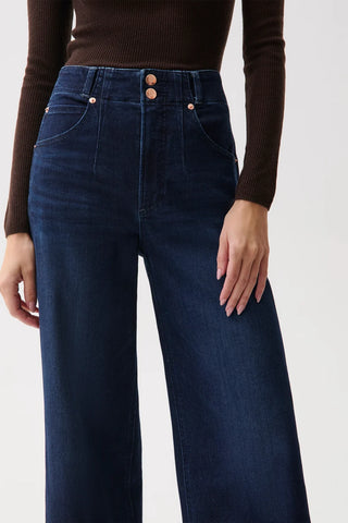 Lana Double Button High Rise Ultra Wide