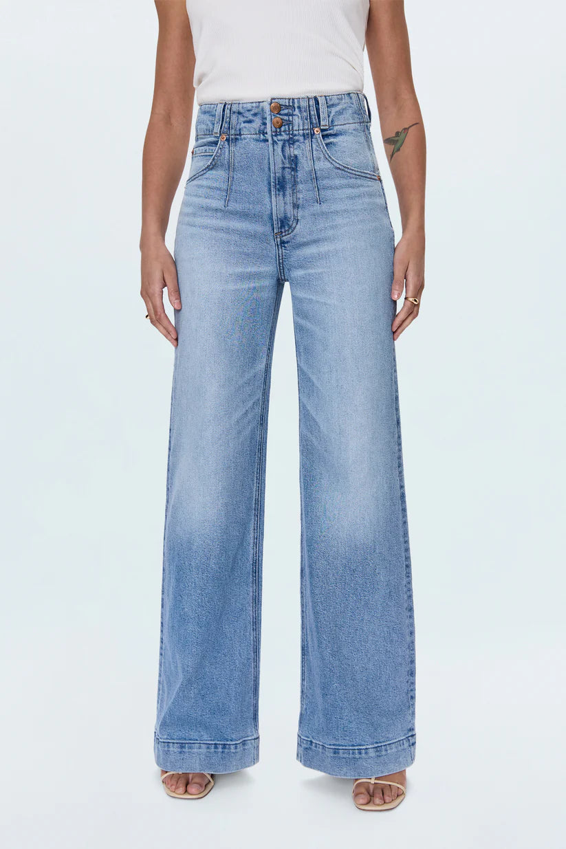 Lana High Rise Ultra Wide Leg Jean - Terrace
