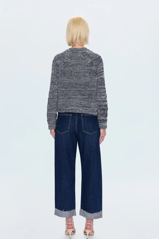 KACEY MID RISE CUFFED STRAIGHT JEAN - CULTIVATE