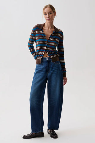 Sacha High Rise Relaxed Barrel in Nile