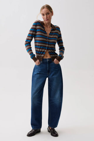 Sacha High Rise Relaxed Barrel in Nile