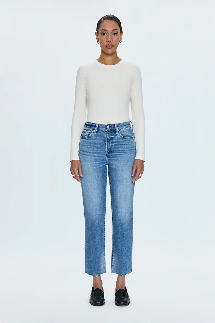 Charlie High Rise Classic Straight Jean in Rhythm Vintage