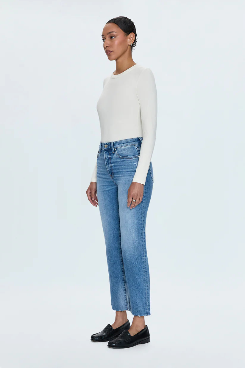 Charlie High Rise Classic Straight Jean in Rhythm Vintage