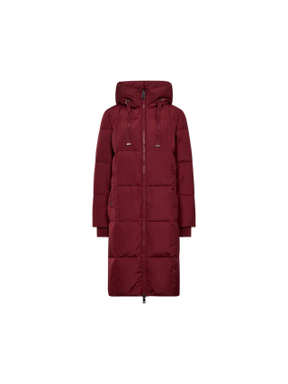 MMNova Square Down Coat in Cabernet