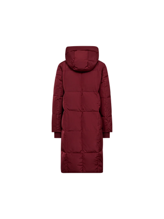MMNova Square Down Coat in Cabernet