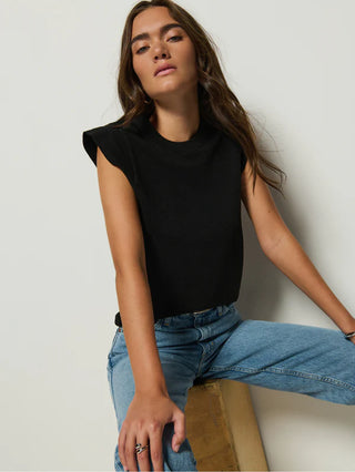 Patti Muscle Tank in Black