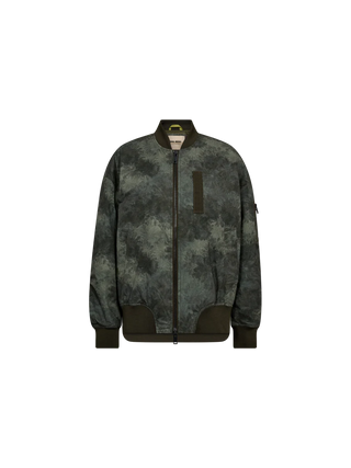 MMRuby Print Bomber Jacket in Olive Night