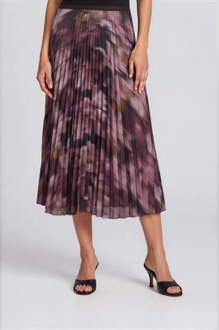 Autumn Bloom Pleated Skirt