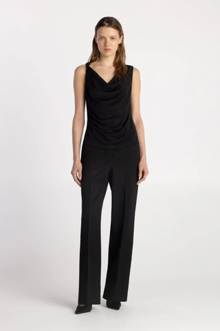 The Salo Drape Top - Shadow