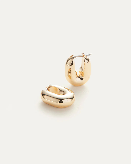 Puffy U-Link Earrings gold