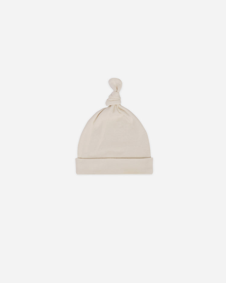 Knotted Baby Hat - Natural