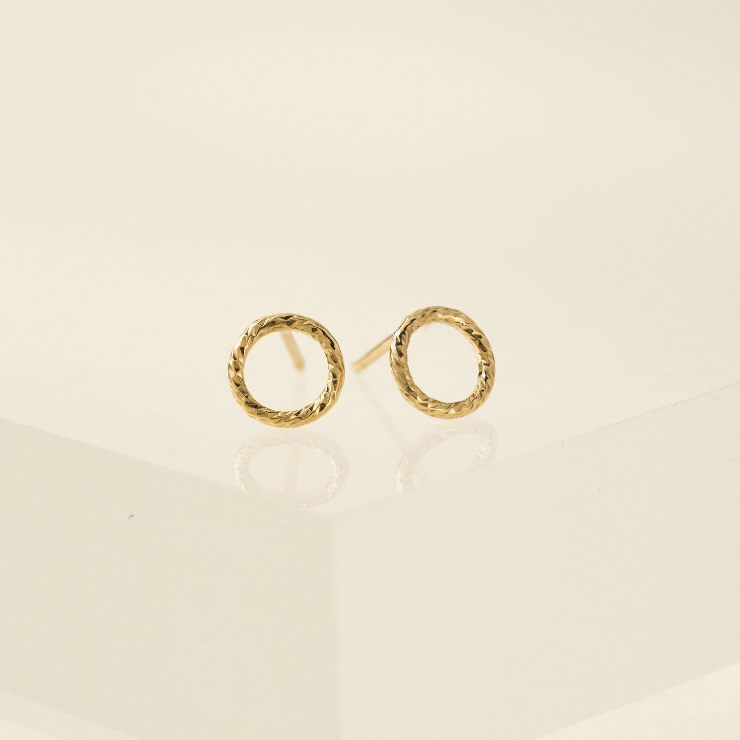 Ring Gold Filled Stud Earrings