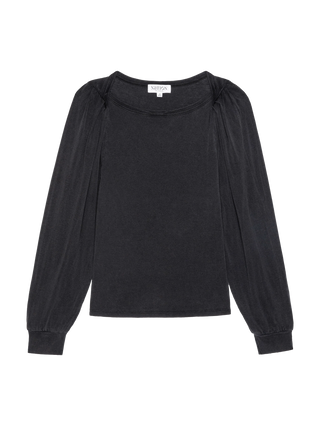 Sammy Envelope Neck Tee in Vintage Black