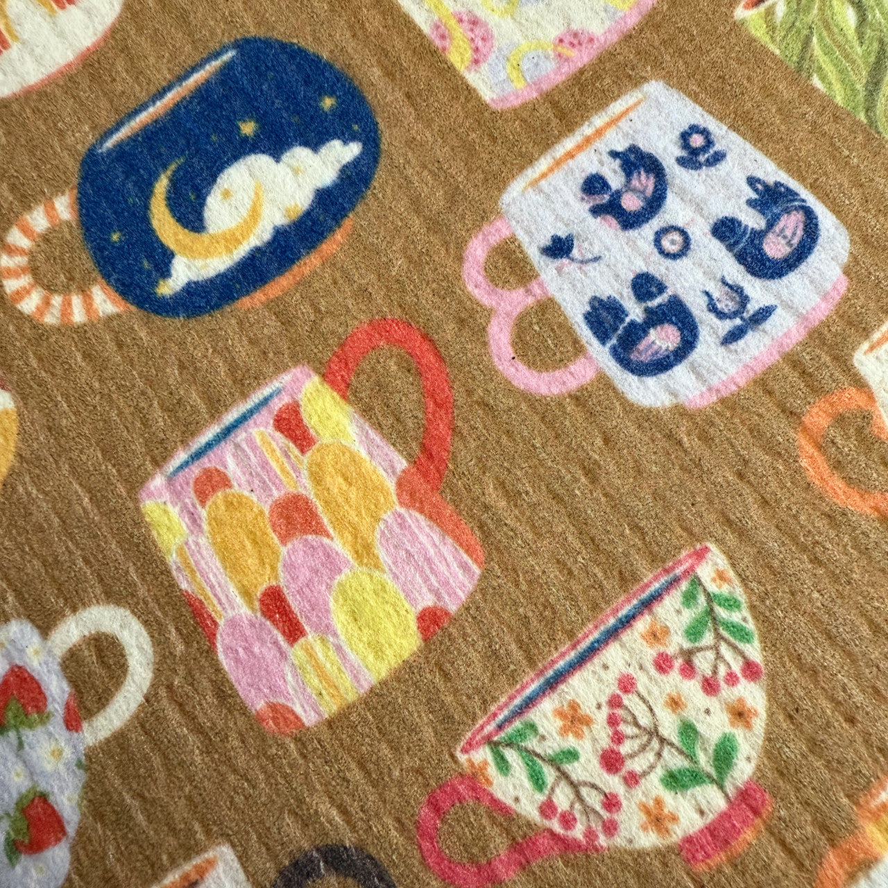 Mugshot Teacups & Mugs Swedish Dishcloth