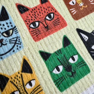 Tough Guys Cat Swedish Dishcloth