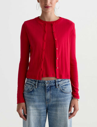 Edden Sweater in Recording Red