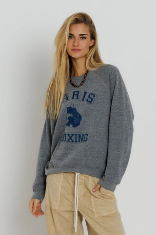 Paris Boxing Raglan Crew