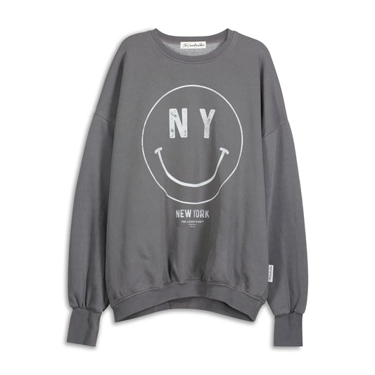 La Smiley Jumper - Gravity Grey