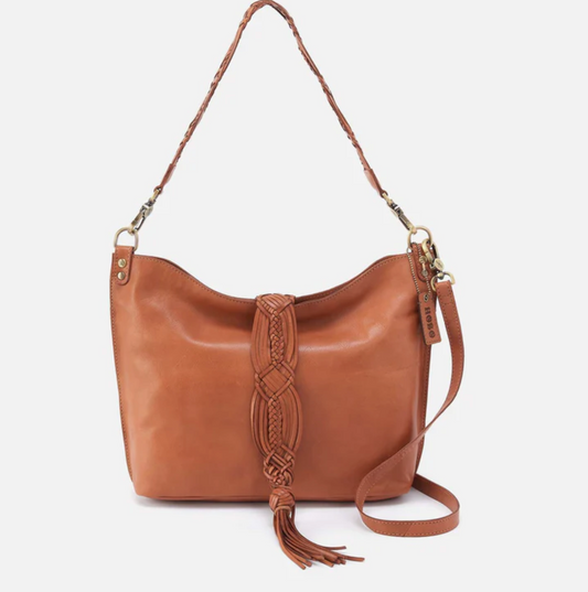 Pier Shoulder Bag in Pebble Leather Warm Honey