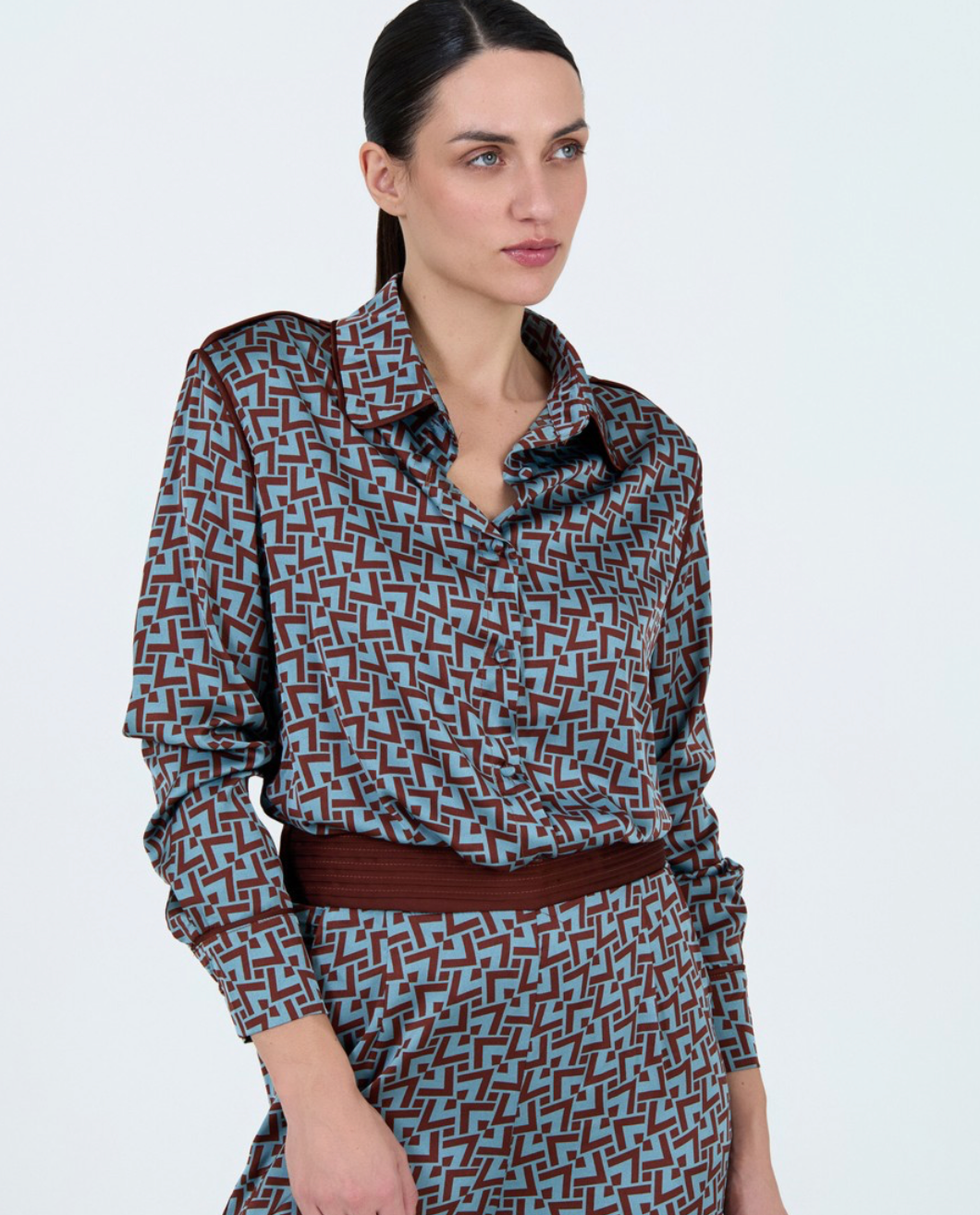 Geometric Print Shirt
