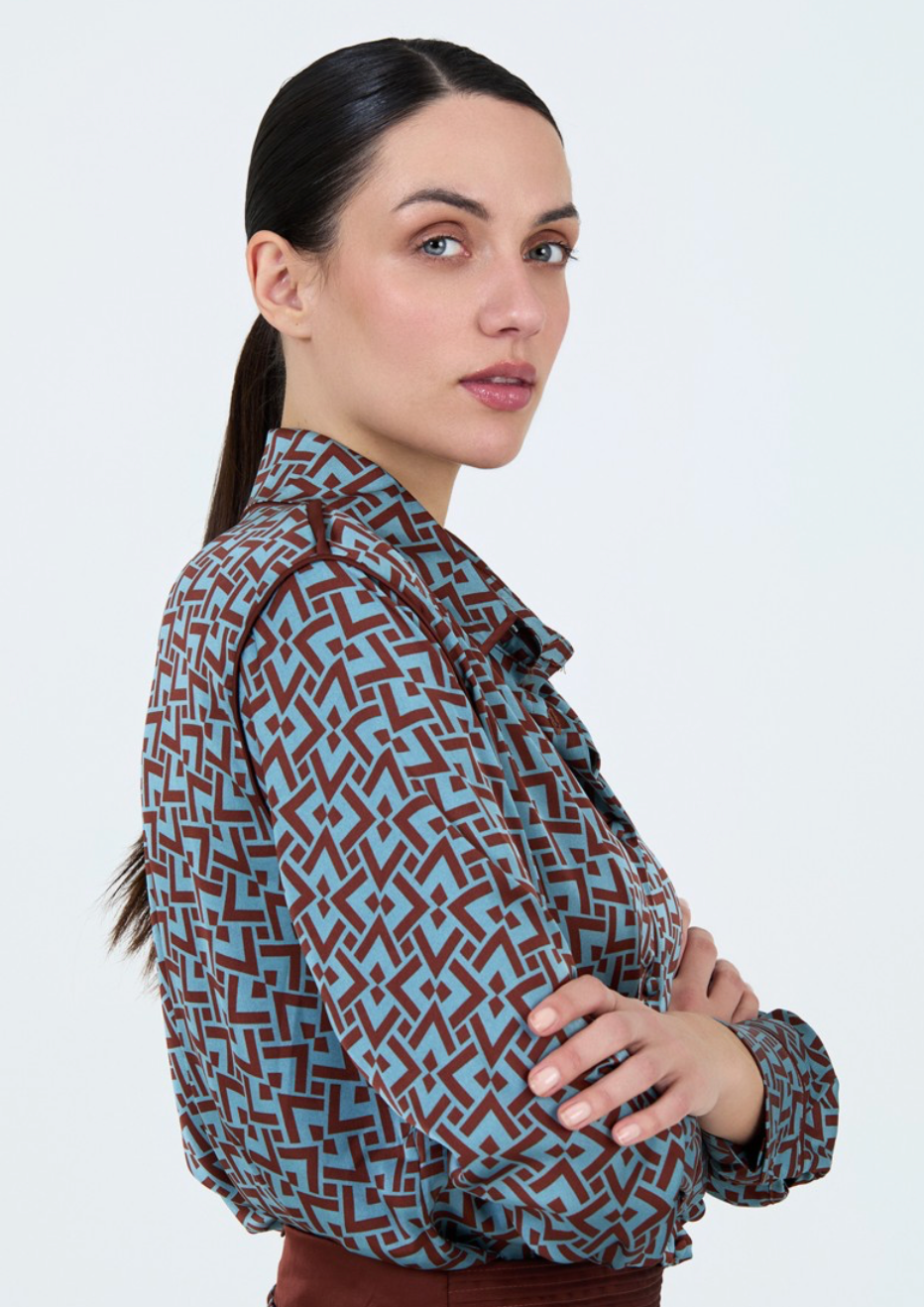Geometric Print Shirt