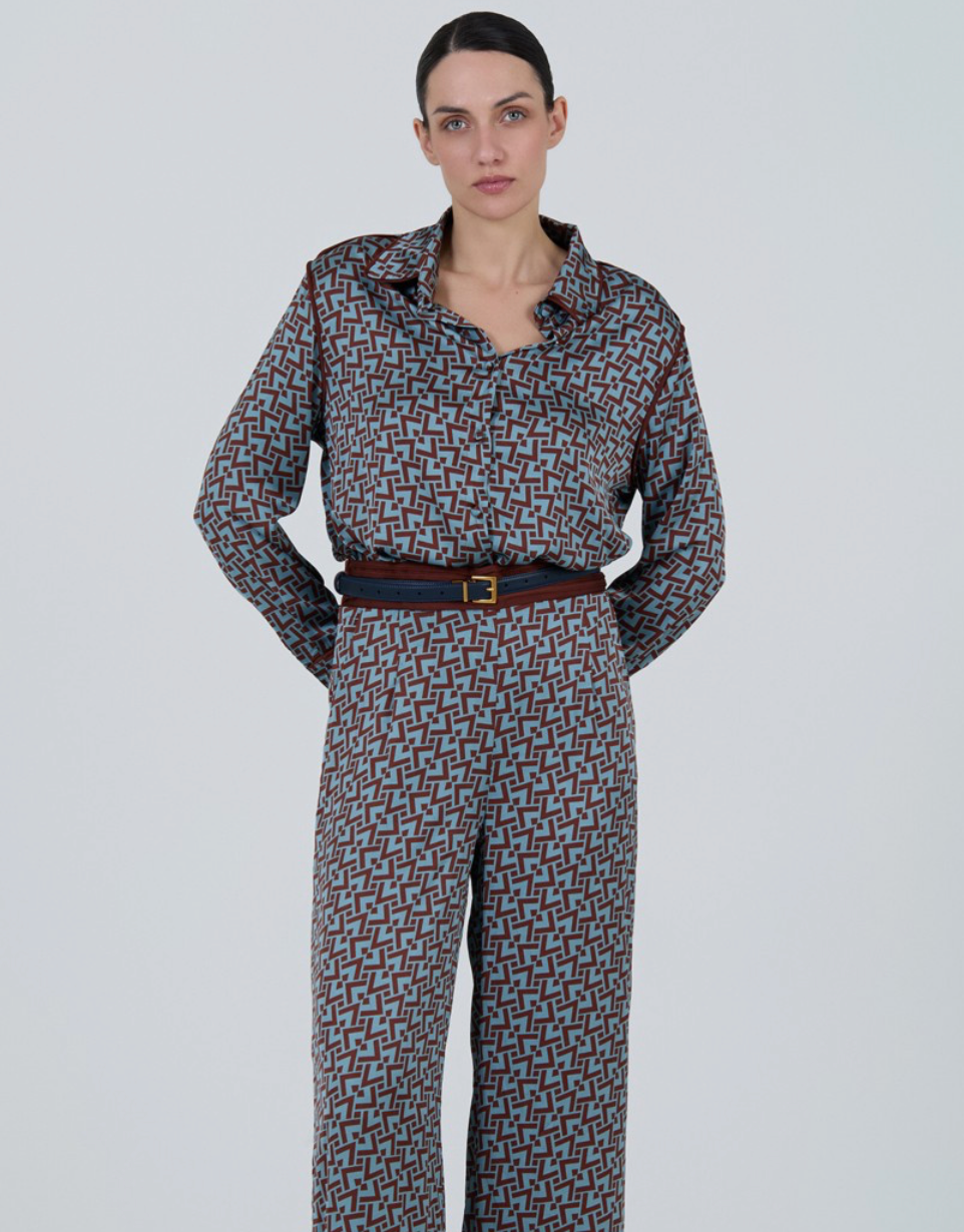 Geometric Print Shirt